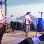 Tyler Anthony and The Trainwrecks perform on stage at HyVee IndyCar Weekend